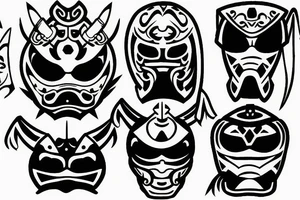 The masked samurai they tattoo idea
