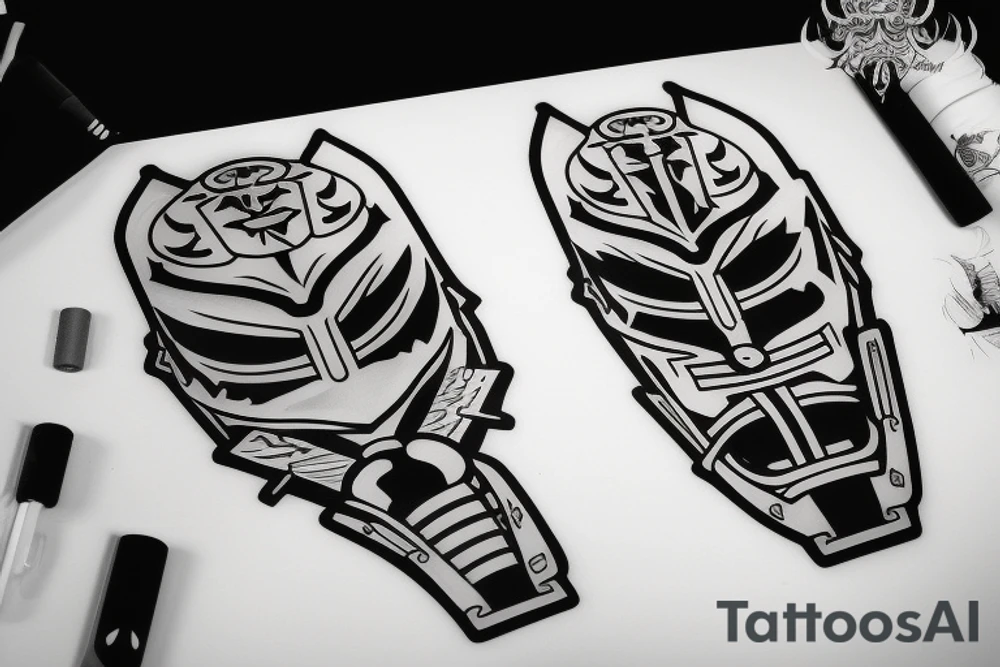 The masked samurai they tattoo idea