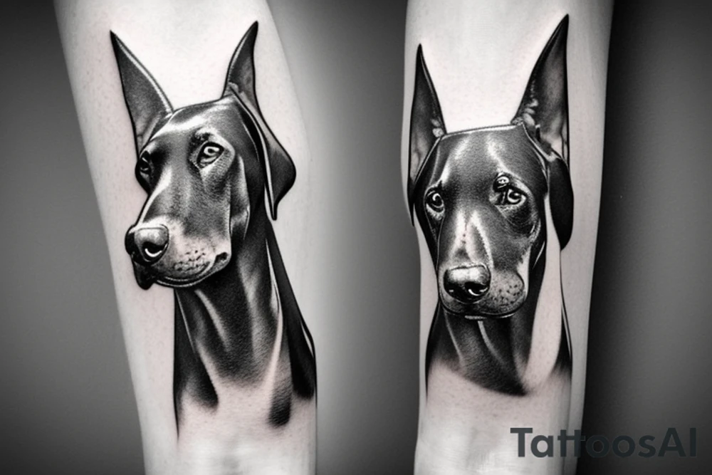 Doberman tattoo idea