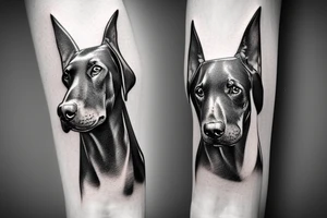 Doberman tattoo idea
