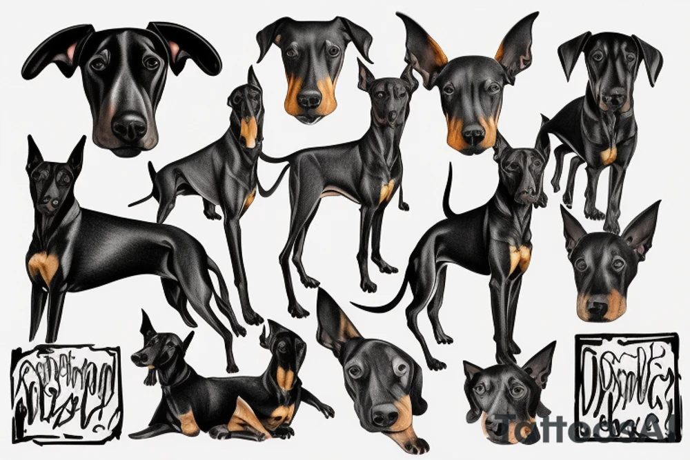 Doberman tattoo idea