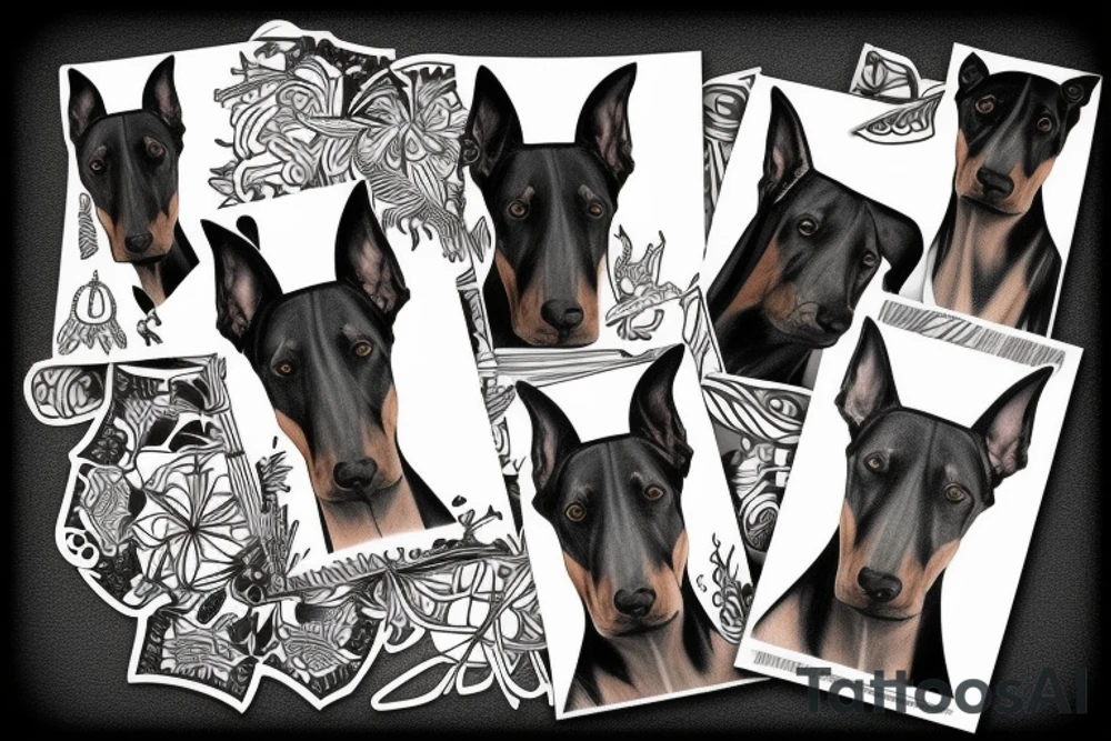 Doberman tattoo idea