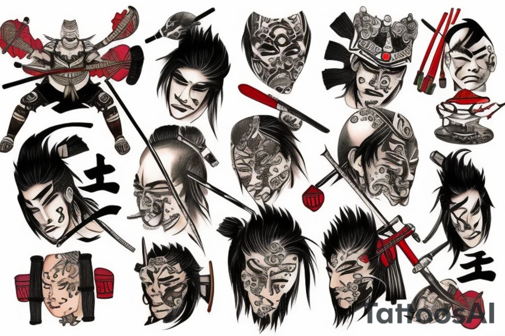 Samurai tattoo idea