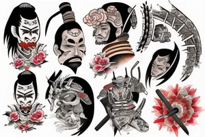 Samurai tattoo idea