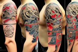 Samurai with sword tattoo idea