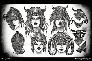 Viking warrior princess tattoo idea