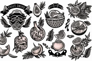 Fruit traditional tattoo tattoo idea