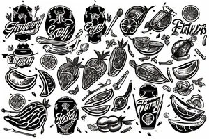 Fruit traditional tattoo tattoo idea