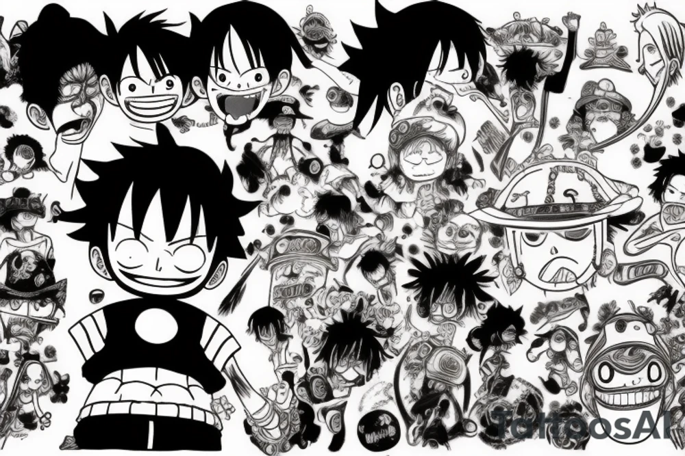 Luffy tattoo idea