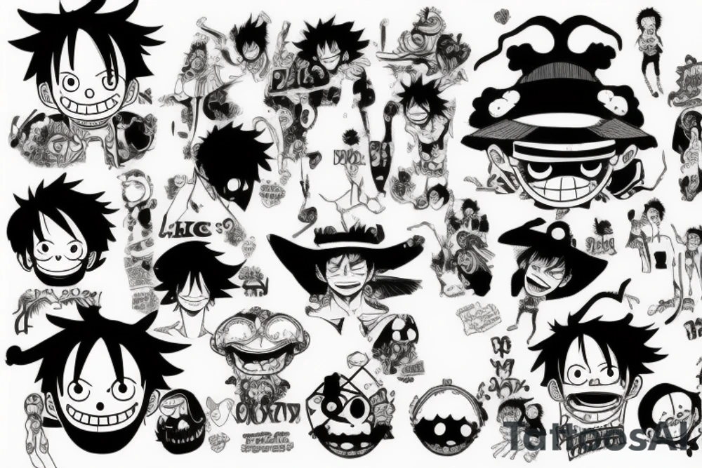 Luffy tattoo idea