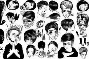 Boy boy boy boy tattoo idea