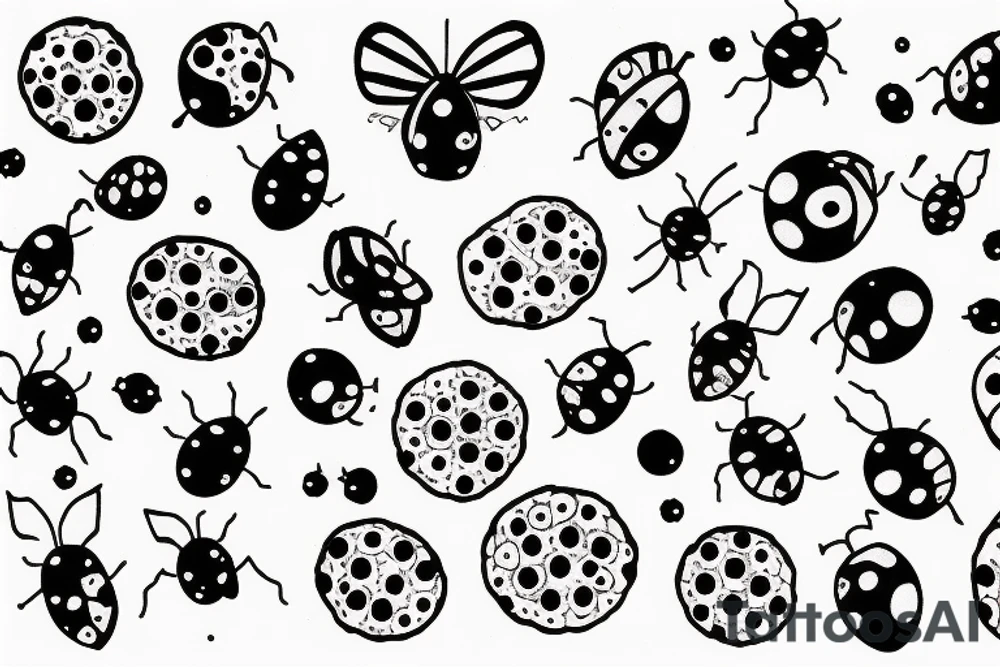 Ladybug galaxy tattoo idea
