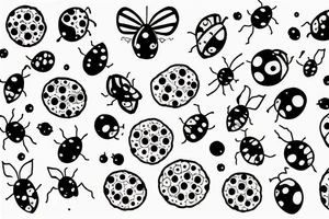 Ladybug galaxy tattoo idea