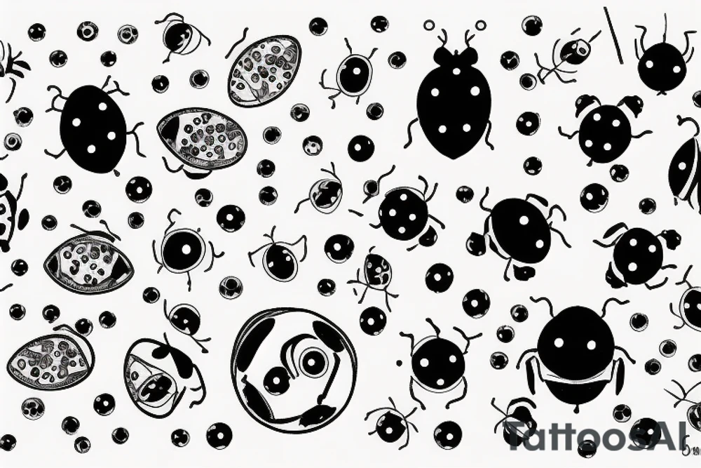 Ladybug galaxy tattoo idea
