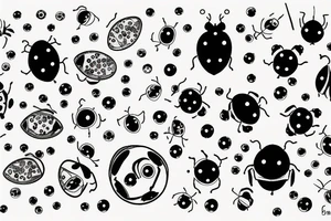Ladybug galaxy tattoo idea