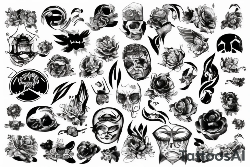 мотоцикл tattoo idea