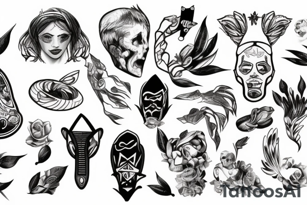 мотоцикл tattoo idea