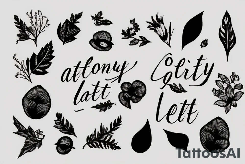 a lonely letter tattoo idea