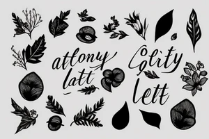 a lonely letter tattoo idea
