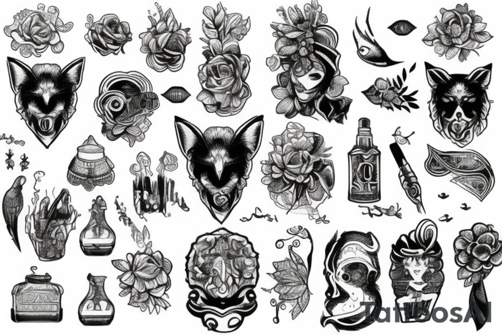 Цветы tattoo idea