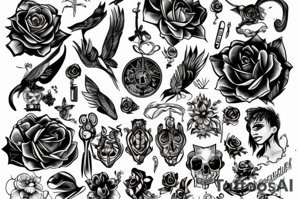 Цветы tattoo idea