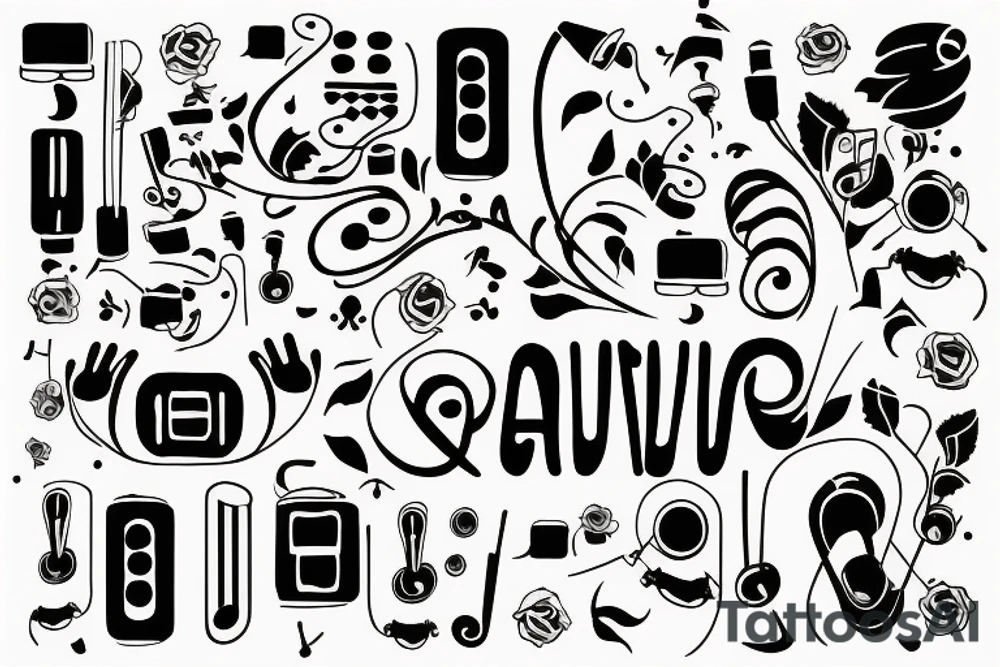 Music and growth tattoo idea