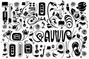 Music and growth tattoo idea