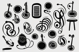 Music and growth tattoo idea
