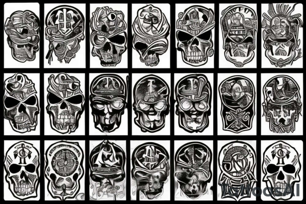 gold aztec pirates of the caribbean tattoo idea