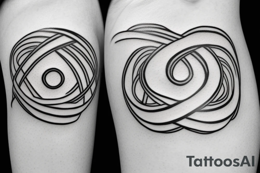 hourglass infinity symbol tattoo idea