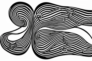 hourglass infinity symbol tattoo idea