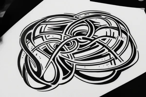 hourglass infinity symbol tattoo idea