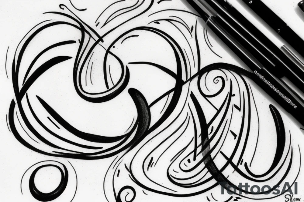 hourglass infinity symbol tattoo idea