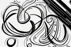 hourglass infinity symbol tattoo idea