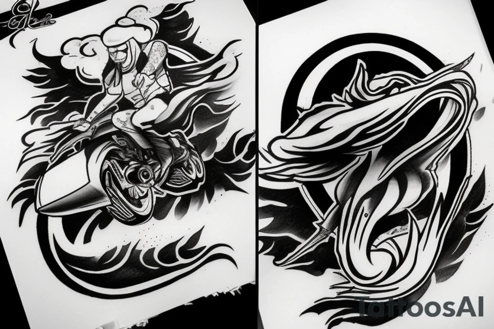 Supra a80 mkiv drift with smoke tattoo idea