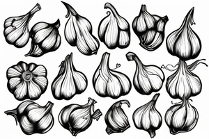 Garlic bulb tattoo idea