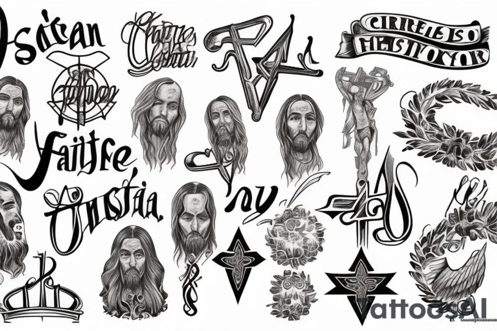 Christian, faith, Jesus Christ tattoo idea