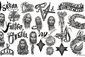 Christian, faith, Jesus Christ tattoo idea