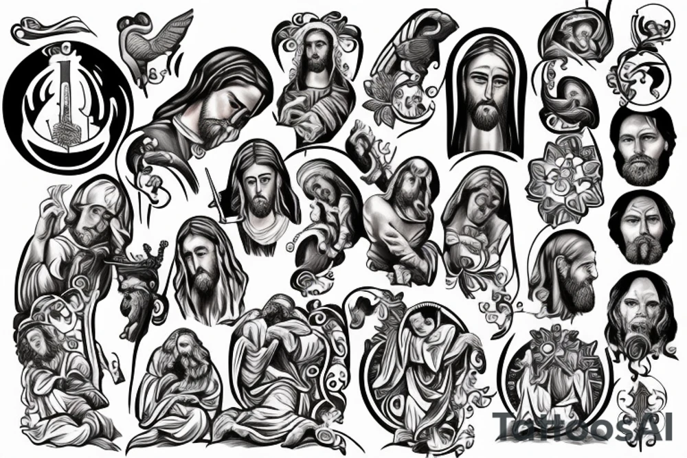 Christian, faith, Jesus Christ tattoo idea