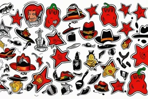 Chilli and sheriff tattoo idea