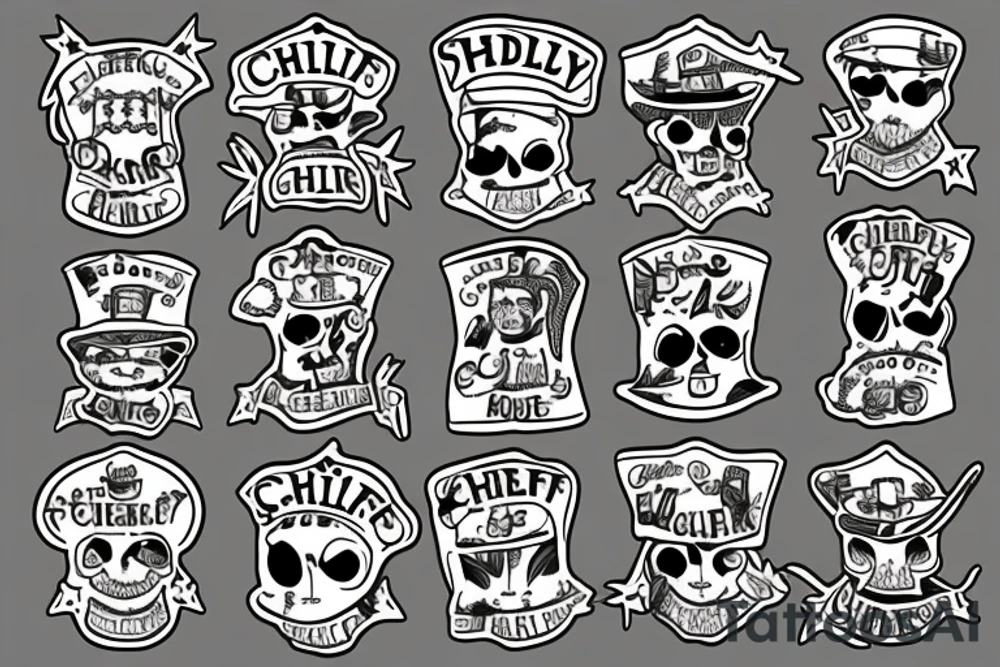 Chilli and sheriff tattoo idea