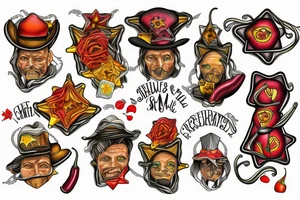 Chilli and sheriff tattoo idea