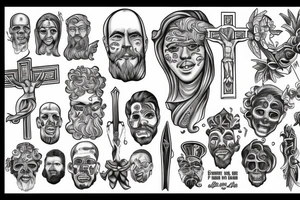 Christian, faith, Jesus Christ tattoo idea