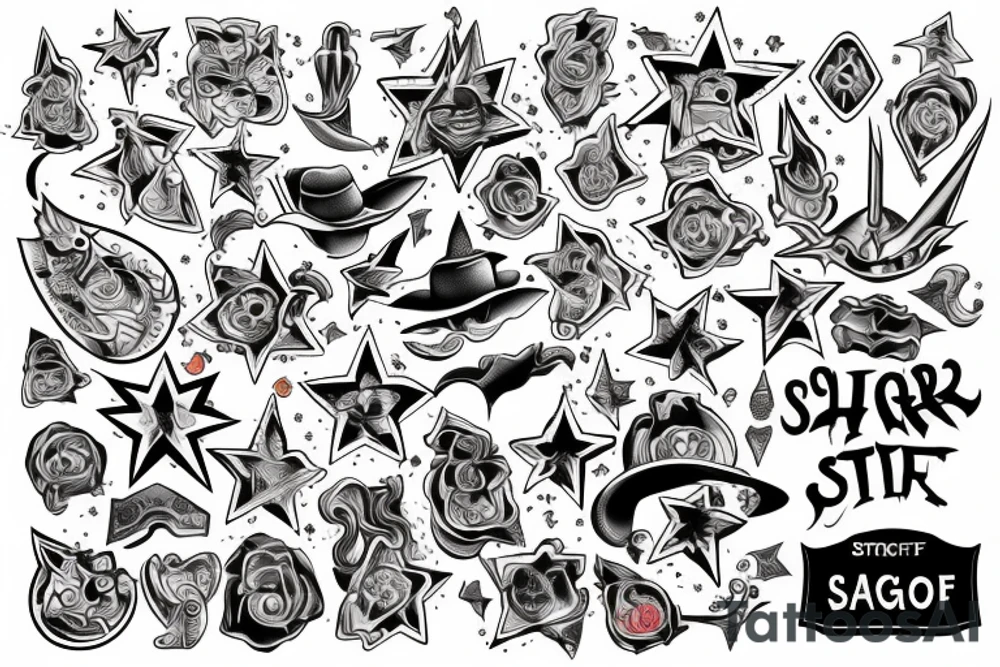 Saggitarius sheriff tattoo idea