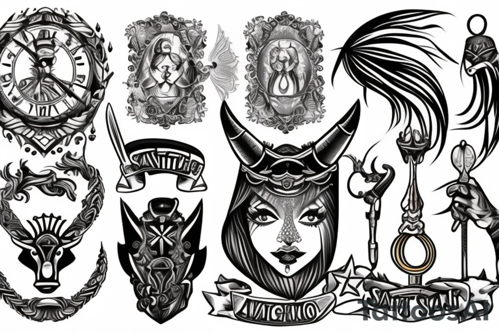 Sagittarius sheriff tattoo idea