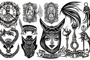 Sagittarius sheriff tattoo idea