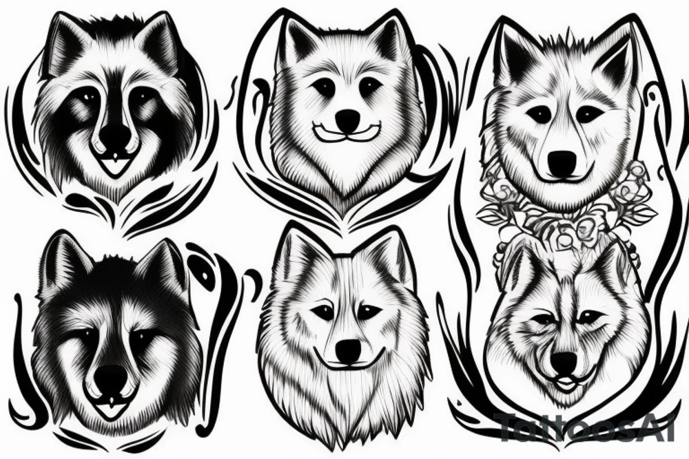 Samoyed tattoo idea