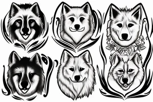 Samoyed tattoo idea