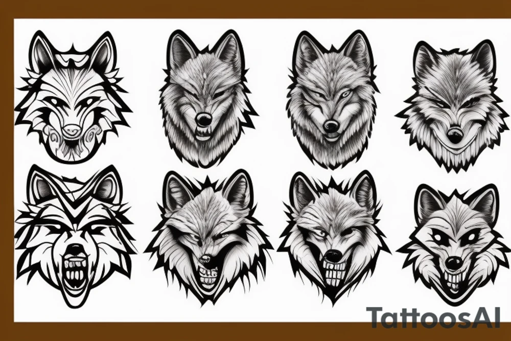 Jiu Jitsu wolf tattoo idea
