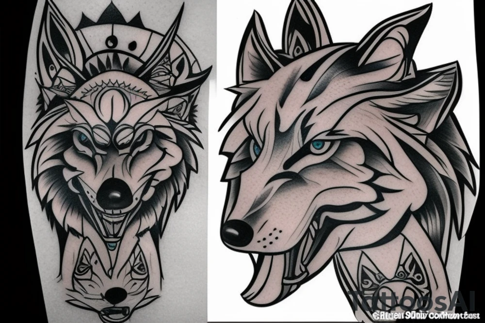 Jiu Jitsu wolf tattoo idea